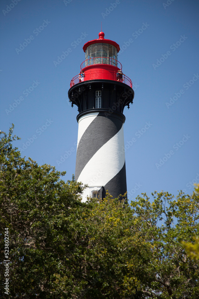 Stripped Lighthouse in the sunshine Stripped Lighthouse in the sunshine
