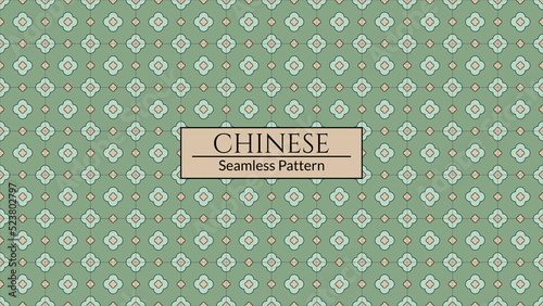 Hong Kong nostalgic style pattern. Vector seamless Hong Kong traditional vintage pattern style floor textured background.