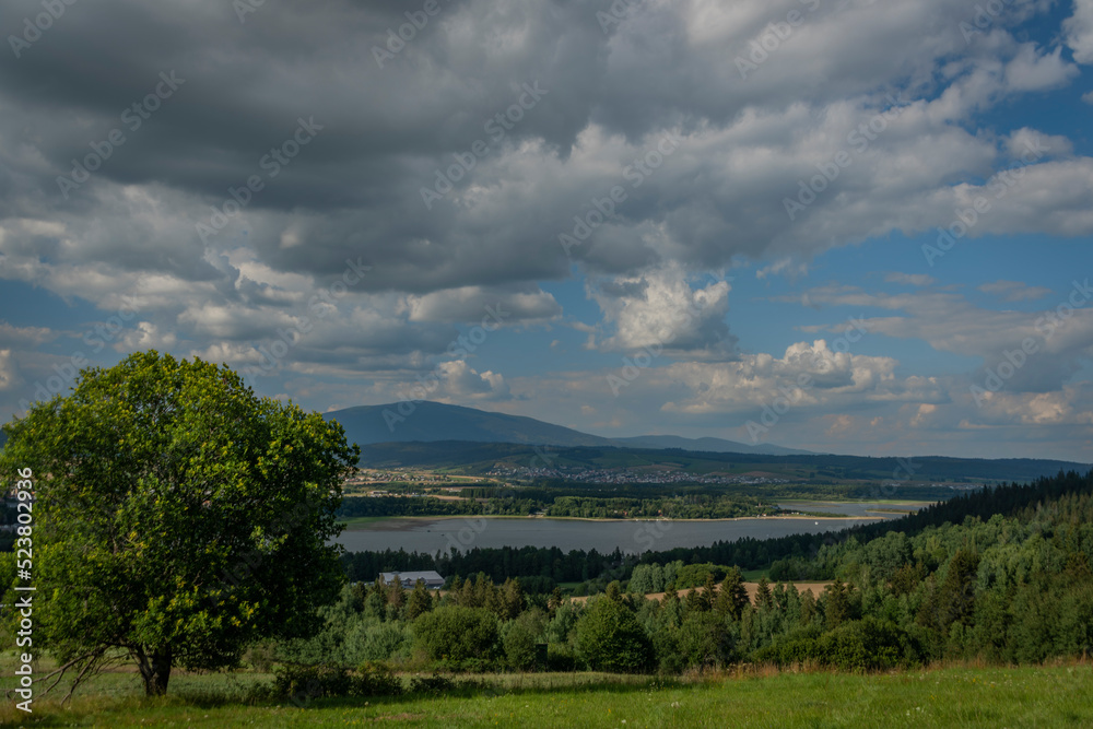 Landscape between Tvrdosin and Namestovo towns in north of Slovakia