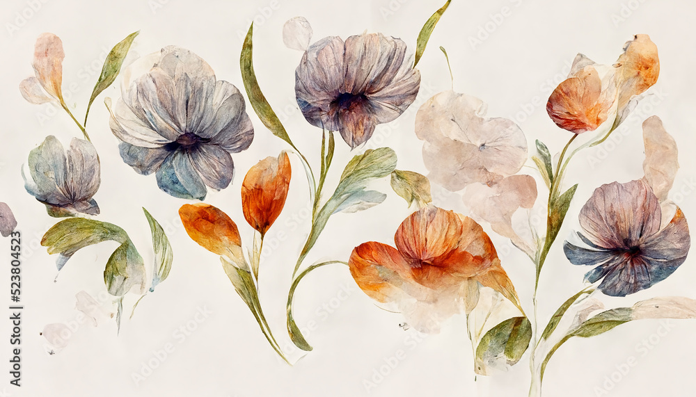 Floral Patterns - obrazy, fototapety, plakaty 