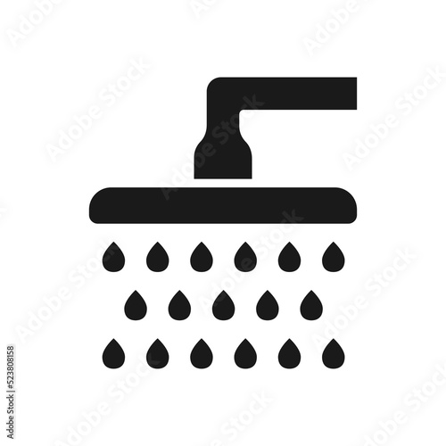 Shower Icon. Showered Vector illustration