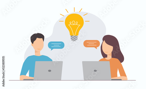 Successful teamwork concept with people. People working together, cooperation for achievement goals.