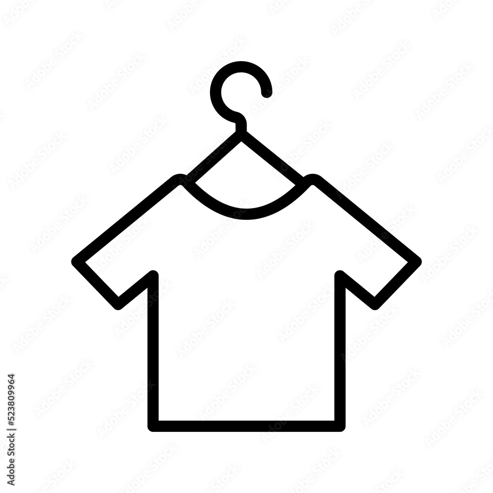 Clothes hanger icon. Coat hanger illustration Clothes hanger icon. Coat hanger illustration