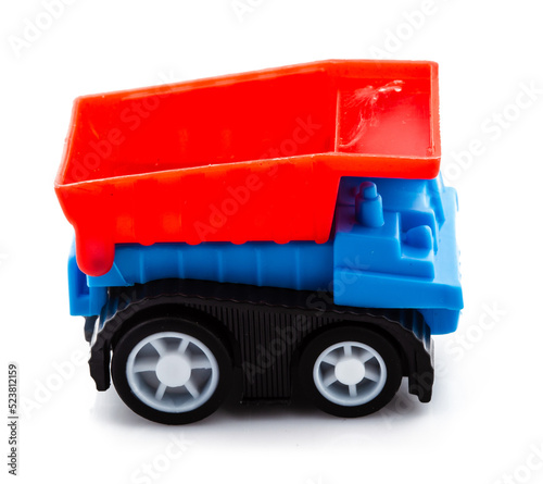 toy truck isolated on white background © Poramet