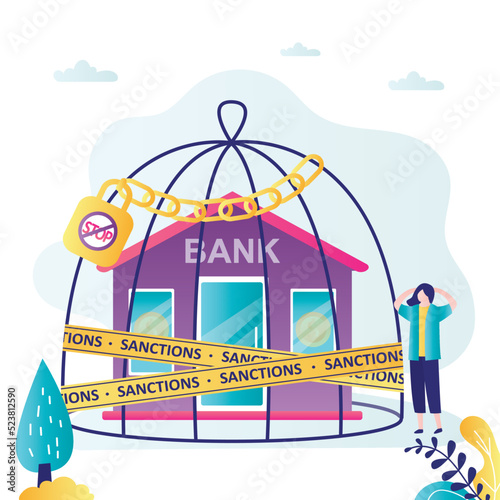 Client's bank came under series of sanctions. Financial institution froze girl's accounts