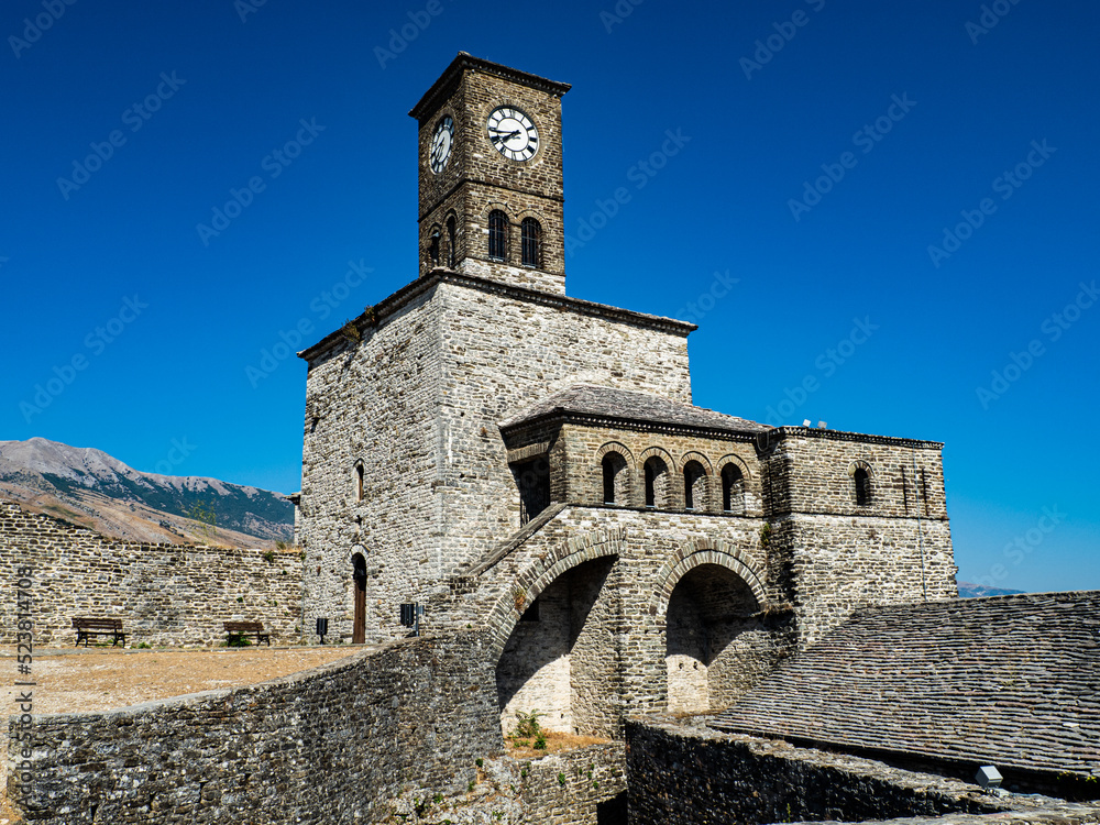 Gjirokaster castle in Albania