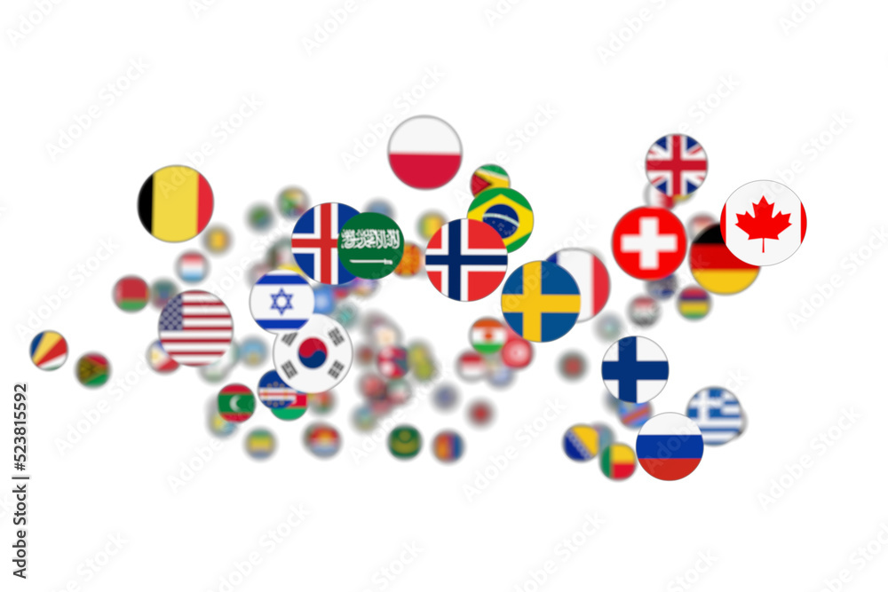 International Business World Flags Globe International Business World Flags Globe
