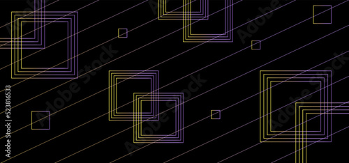 Obraz na płótnie modern geometric black background template, vector w salonie