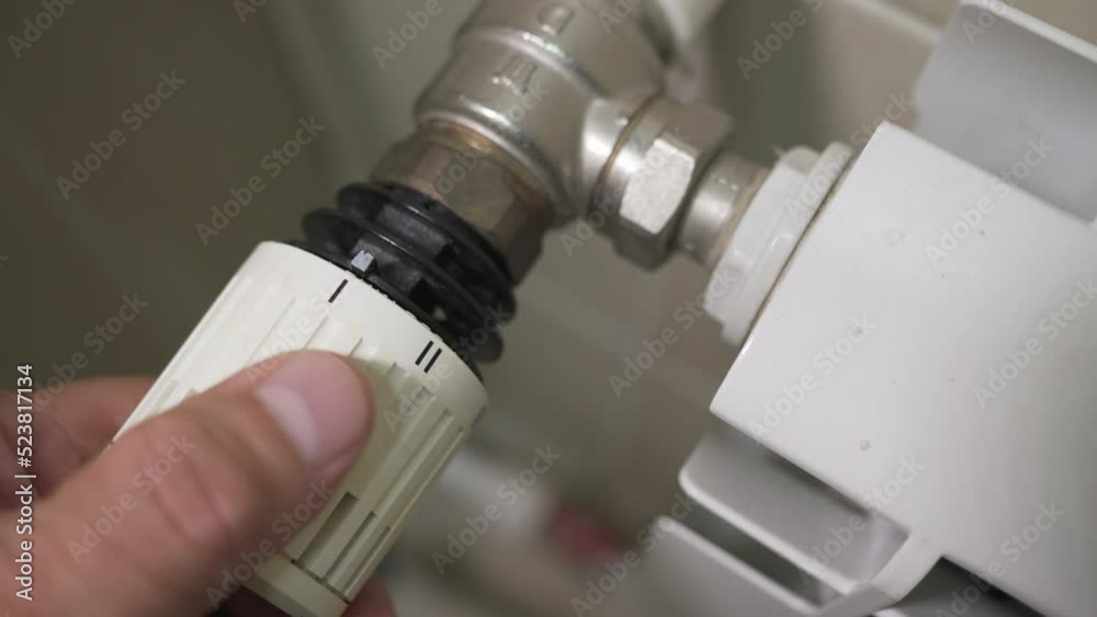 Shutdown of thermal energy on the heating radiator. The thermal head provides control of the consumption of fuel burned in radiators for space heating. Shutdown of thermal energy on the heating radiator. The thermal head provides control of the consumption of fuel burned in radiators for space heating.