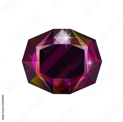 amethyst isolated on white background