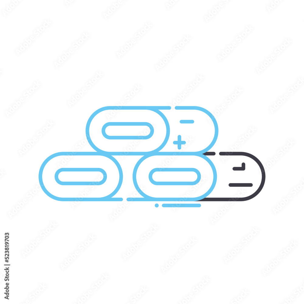 materials line icon, outline symbol, vector illustration, concept sign materials line icon, outline symbol, vector illustration, concept sign