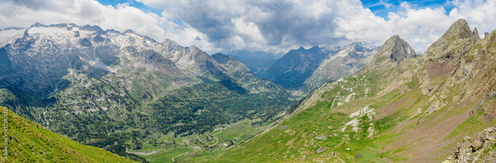 Salvaguardia Peak and Mine Peak in Benasque Valley, Spain