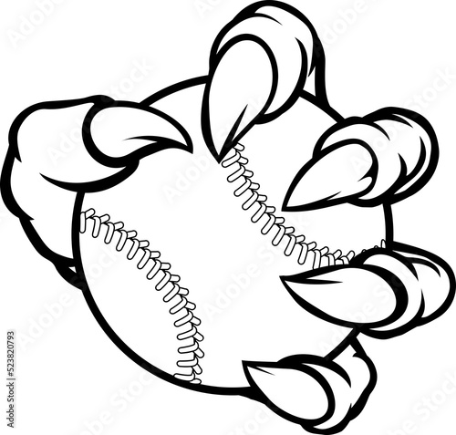 A monster or animal claw ho...