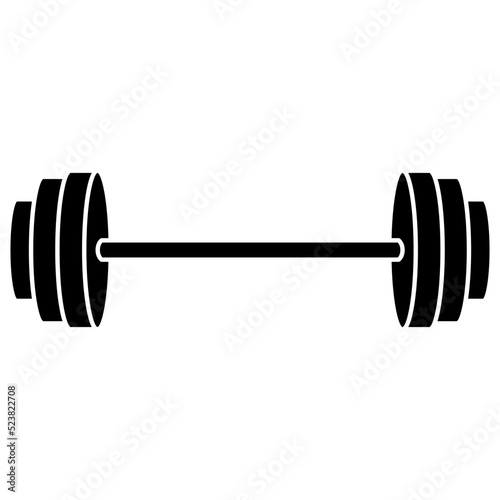 Dumbbell icon vector set. barbell illustration sign collection. body-building symbol. Sport logo.
