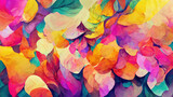 Bright colorful watercolor paint background texture