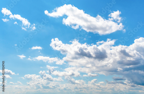 Fototapeta Naklejka Na Ścianę i Meble -  Blue sky background with clouds.