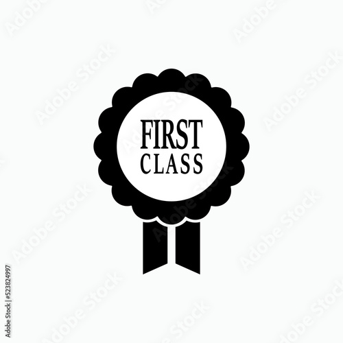 First Class Icon. Best Facility Symbol - Vector.