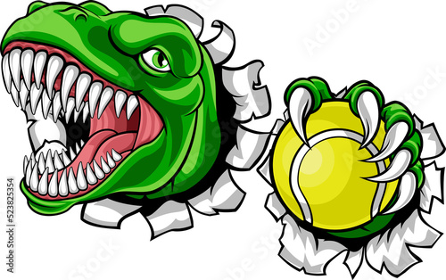 A dinosaur T Rex or raptor ...