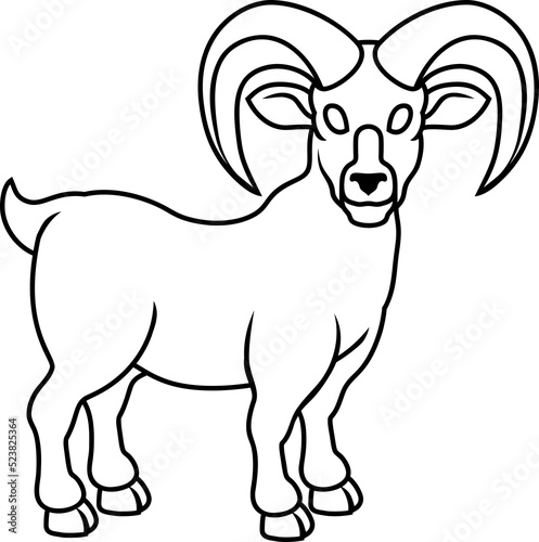 A ram or goat, could be a Chinese zodiac horoscope astrology animal year sign