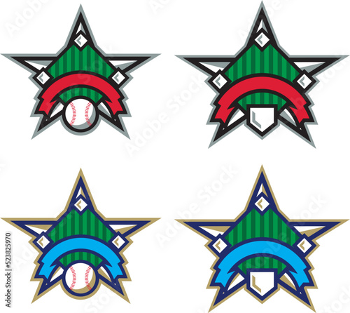 Baseball Star Logo
