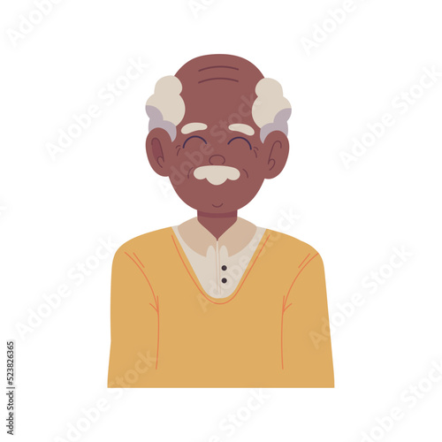 smiling older grandpa