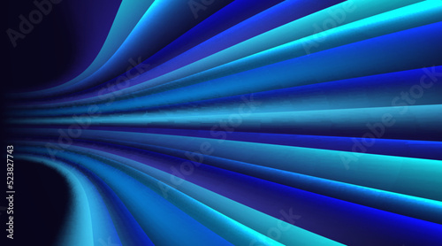 abstract light speed effect blue tech connection innovation future digital technology banner Movement dynamic motion background