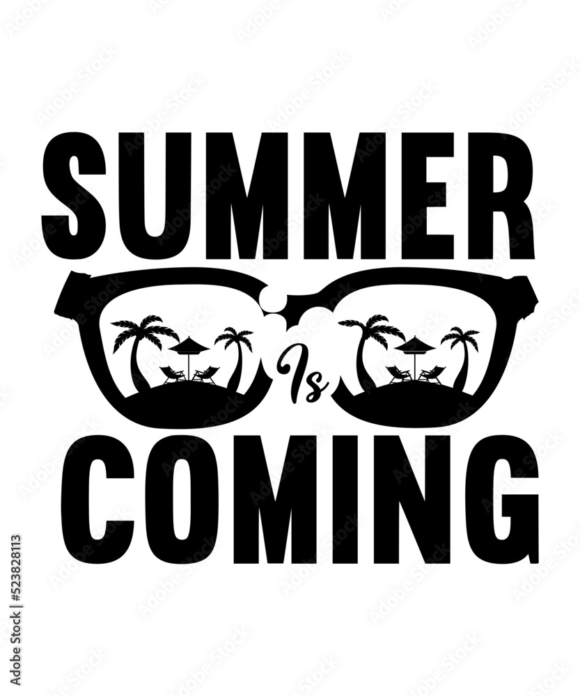 Fototapeta premium Summer SVG Bundle, Summer Vacation SVG Files, Summer SVG, Svg Bundle for Cricut, Cute Summer Svg, Fun Summer Svg Bundle, BEACH SVG Bundle, SUMMER Svg, Beach Funny Sayings, Summer cut files for Cricut,