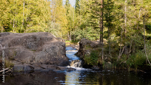 beautiful view of karelia with rocks. High quality photo