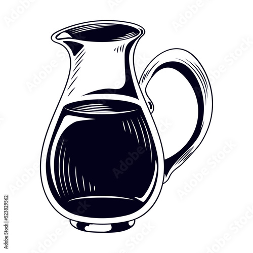 milk glass pitcher