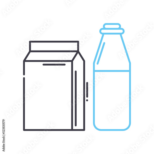 provisions line icon, outline symbol, vector illustration, concept sign