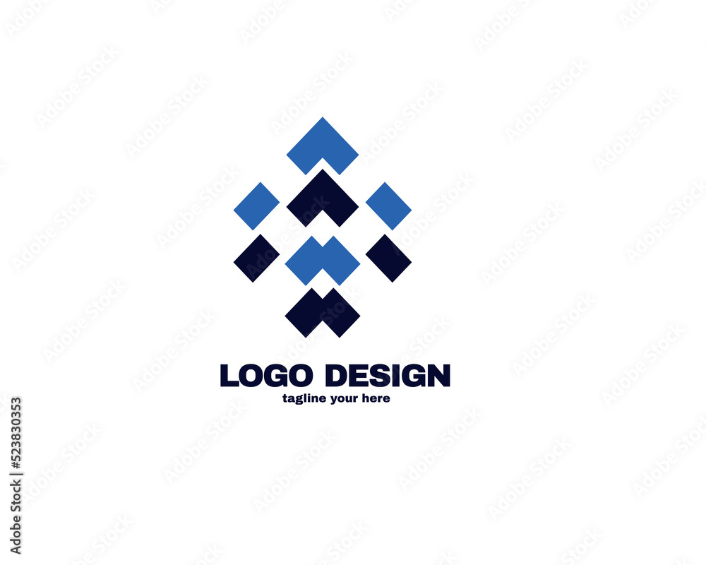 Obraz premium modern and simple design concept . Logo with simple and gradient color template logo for company vector file eps 10.