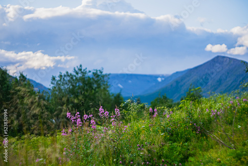 Khibiny Mountains. Ski resort- Arctic region of Russia is a popular hiking trail