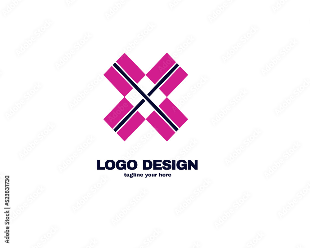 Obraz premium modern and simple design concept . Logo with simple and gradient color template logo for company vector file eps 10.
