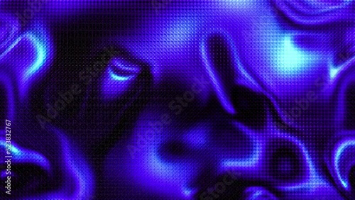 Abstract colorful background with pixels and blurry abstract movements, futuristic design, fluorescent light, glowing technological background, 4k animation, loop stock video photo