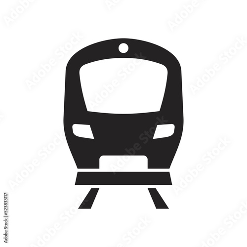 Train icon. Vector icon isolated on white background.