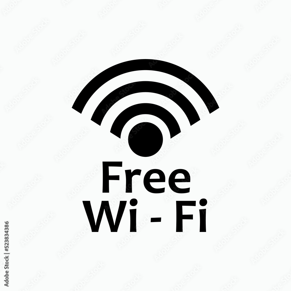 Free Wifi Icon. Info Internet Access Symbol. Presented in Glyph Style. Free Wifi Icon. Info Internet Access Symbol. Presented in Glyph Style.