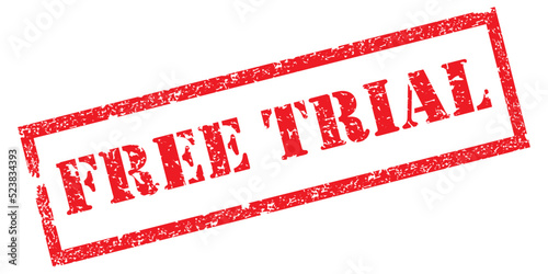 Free Trial Stamp. Icon, Label Symbol - Vector.