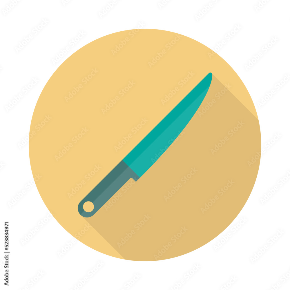 Knife icon design. Vector illustration of kitchen utensils. Knife icon design. Vector illustration of kitchen utensils.
