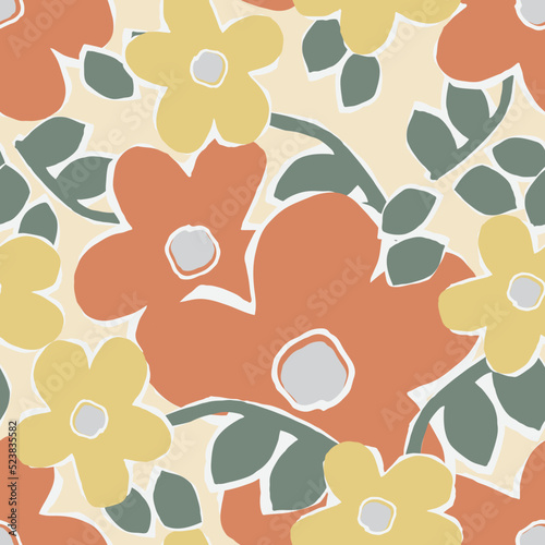 SEAMLESS FLORAL DITSY PRINT AND PATTERN VECTOR CAN BE USE IN GIRLS AND WOMEN WEAR