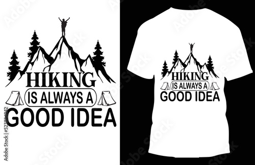hinking is always a good idea typograpy t shirt design photo