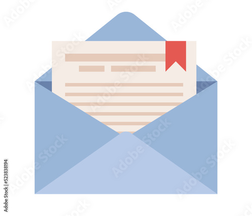 Free Download Open mail envelope icon. Mail notification sign. New message. Vector flat illustration  - GFXLoad
