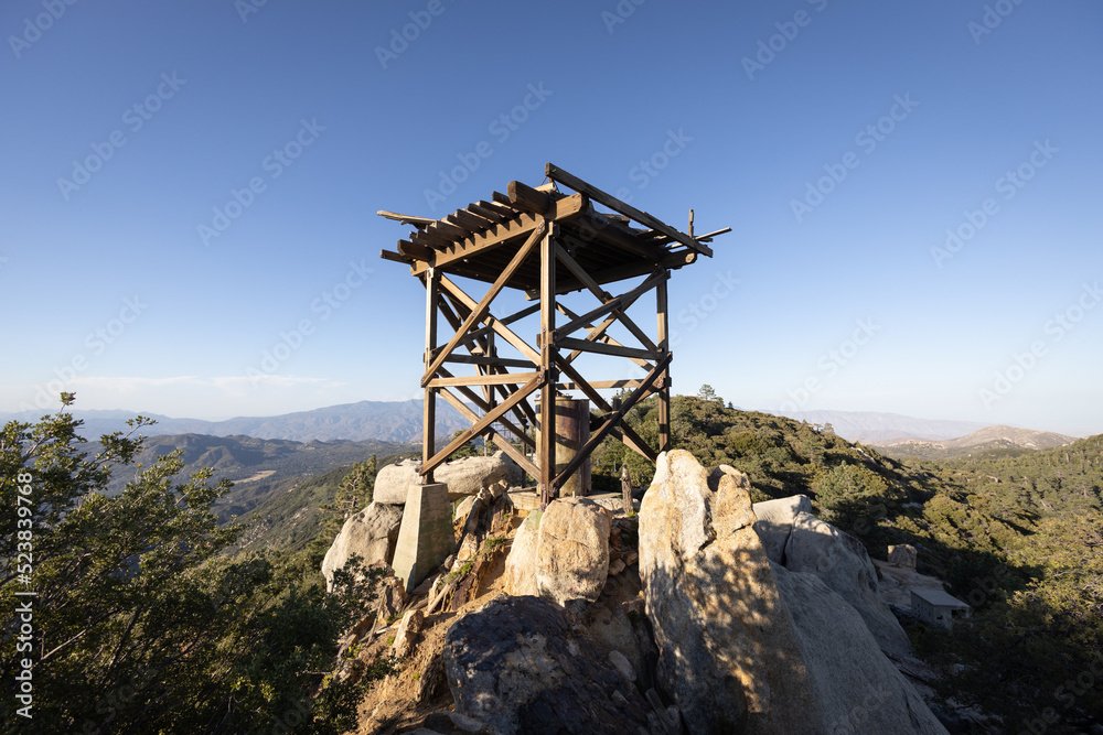 Hot Springs Mountain Fire Tower in San Diego County in the Summer