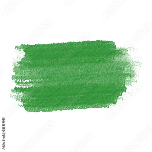 green watercolor shape