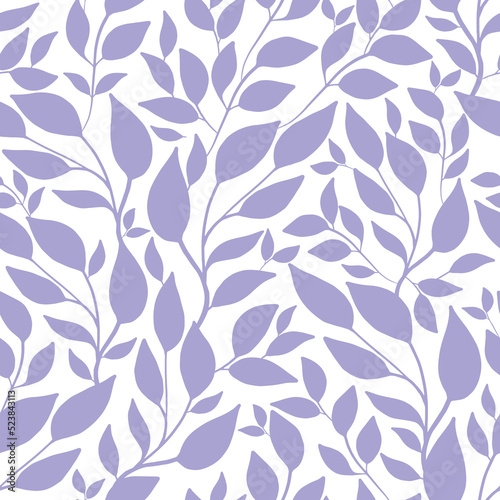 Vector seamless pattern background with leaf silhouette. pattern, illustration, seamless, nature, background.