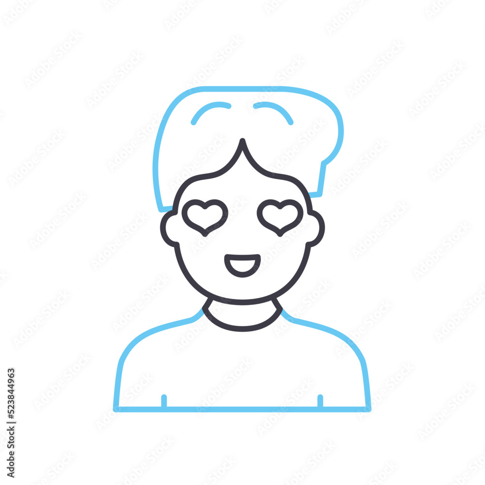 in love line icon, outline symbol, vector illustration, concept sign in love line icon, outline symbol, vector illustration, concept sign