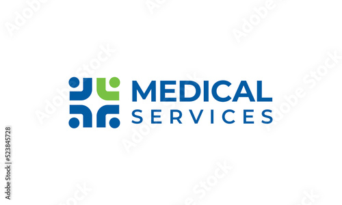 Health Care and Medical Services Logo - Clinic Pharmaceutical or Hospital Cross