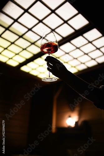 Foto bicchiere di vino
