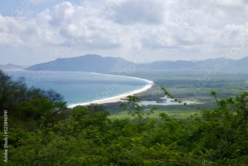 view of the sea from the mountain