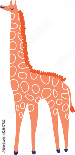 Photography Cute Giraffe Safari animal and leaves