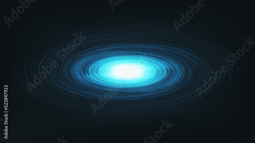 Light Circle Spiral Black hole on Galaxy background with Milky Way spiral,Universe and starry concept design,vector